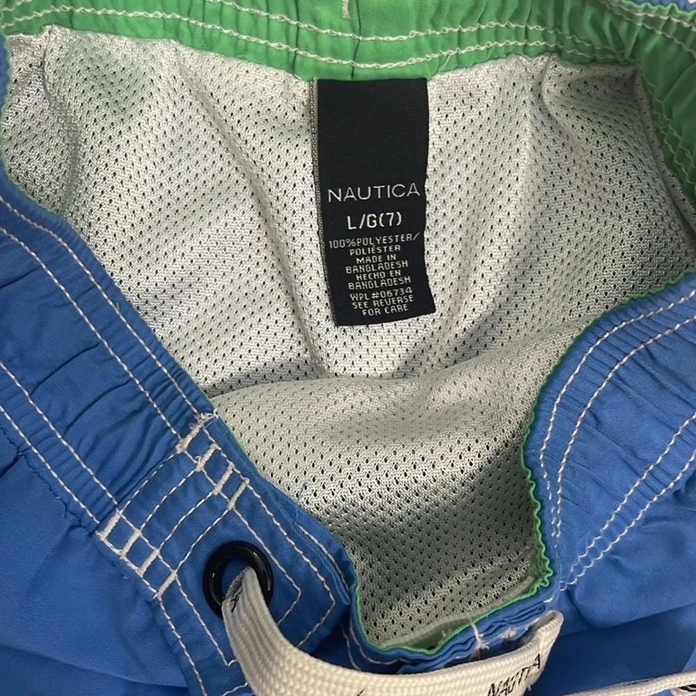 Nautica Blue Swim Shorts Size 7